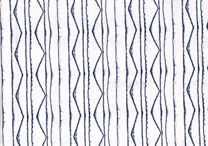 5 Yds Mill Creek Fabric Nate Berkus Navy White Stripe Drapery Upholstery - Picture 1 of 2