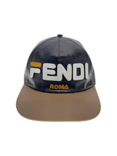 FENDI x FILA Zucca Hat Cap brown yellow Used From JP