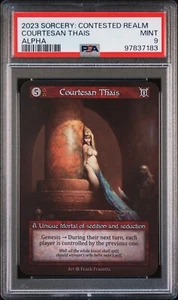 2023 Sorcery Contested Realm ALPHA Unique Courtesan Thais PSA 9 #7183 - Picture 1 of 2