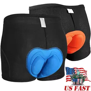 Men Women's Cycling Underwear Shorts 3D Gel Padded Bike MTB Bicycle Undershorts - Picture 1 of 20