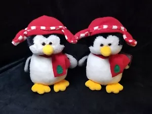 Holiday Penguin Plushy Pair. - Picture 1 of 8
