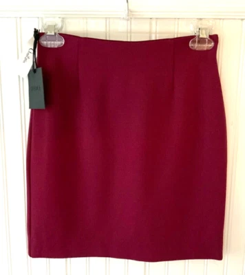 NUEVO CON ETIQUETAS TALULA Aritzia Borgoña Mini Falda Mujer XS Rubio Cintura Alta Bodycon 63989 Foto 1 de 4