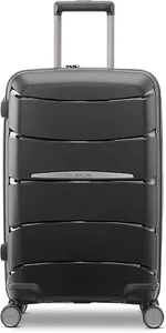$440 SAMSONITE Outline-Pro Carry on 21" Spinner Luggage Hardcase Black Tsa - Picture 1 of 10