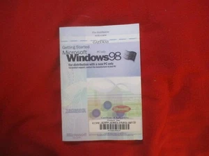 Gateway Windows 98 Instruction Book Only (no disc) COA - Zdjęcie 1 z 5