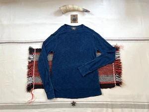 Camiseta interior RRL S-M Waffle índigo a medida de colección capa base térmica azul - Imagen 1 de 19