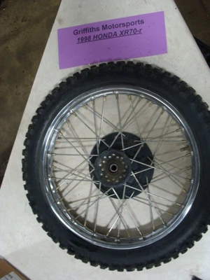 1998 Honda XR70R oem crf70 front wheel rim tire 2.50-14 japan - Image 1 of 4