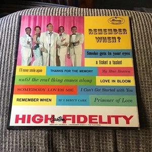 THE PLATTERS REMEMBER WHEN? 1959 MONO LP MERCURY PRINT VINTAGE VINYL 12TRX - Picture 1 of 17