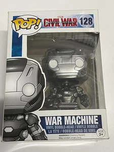 Marvel War Machine 128 Capitán América Guerra Civil Vinilo Funko Silver Bobblehead - Imagen 1 de 10