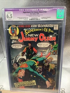 SUPERMAN’S PAL JIMMY OLSEN 134 CGC 6.5 1ST APP DARKSEID DC COMICS 1970 RESTORED - Picture 1 of 2
