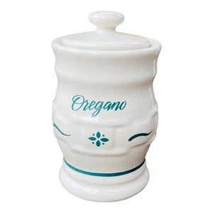 Longaberger Woven Traditions Green Spice Jar Oregano - Picture 1 of 8