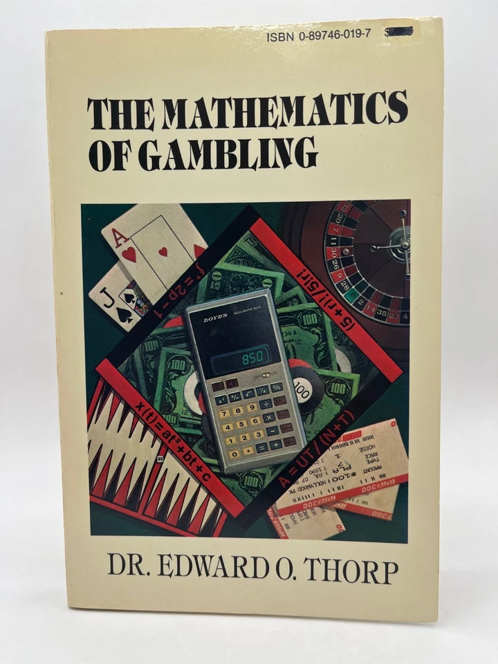 THE MATHEMATICS of GAMBLING ~ Edward O Thorp ~ Card Counting Odds Statistics 1st - Image 1 of 4
