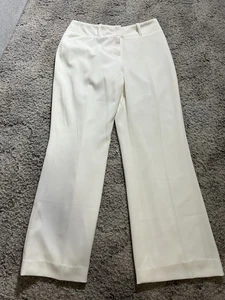 Pantalones de vestir Casa Blanca Mercado Negro Mujer OS Blanco Poliéster/Spandex Pierna ancha - Imagen 1 de 7