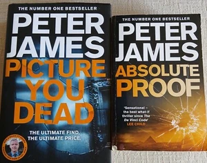 2 Books By Peter James : Picture You Dead & Absolute Proof. VGC - Bild 1 von 6