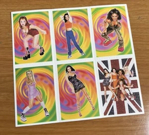 (2) Tarjetas coleccionables 1998 Spice Girls nueva película Spice World 2 hojas sin cortar 12 tarjetas - Imagen 1 de 1