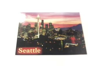 BEAUTIFUL POST CARD AERIAL VIEW SPACE NEEDLE Surrounding attractions SEATTLE WA - Picture 1 of 2