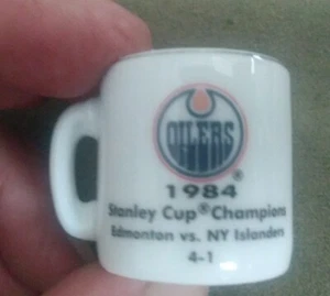 Vintage NHL Hockey Miniature "Cup Crazy" 1984 Edmonton Oilers Stanley Cup Mug - Picture 1 of 5
