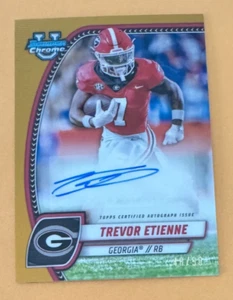 2024 Bowman U Chrome Prospect rifrattore arancione automatico #PA-TET Trevor Etienne 19/25 - Foto 1 di 2