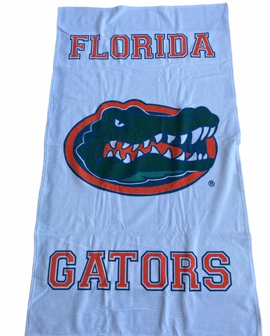 vintage florida gators Football Summer Tailgating beach towel 60x35 large White Cover