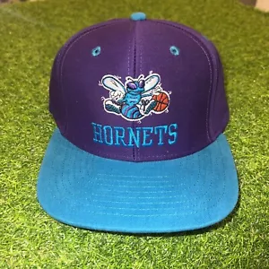 New Orleans Hornets Adidas Vtg 90s NBA Basketball Snapback Sports Hat Ball Cap - Picture 1 of 8