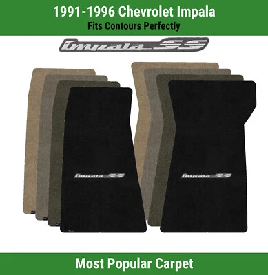 Tapetes carpete Lloyd Ultimat primeira fila para Chevrolet Impala 91-96 com logotipo Impala SS - Imagem 1 de 4