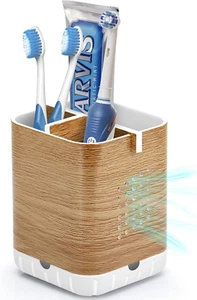 Toothbrush Holders for Bathrooms Organizer Countertop, Detachable Anti-Slip Elec - Picture 1 of 12