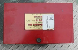 Vintage RELIABLE AUTOMATIC Fire Sprinkler Red Steel Box Mt Vernon NY With Wrench - Picture 1 of 6