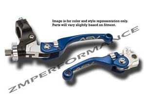 SUZUKI MX OFFROAD ASV F4 SERIES BLUE BRAKE AND CLUTCH LEVERS PAIR PACK - Bild 1 von 1