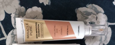 * Max Factor Miracle Pure Skin Improving Foundation Farbe 85 Caramel 30ml NEU - Bild 1 von 2