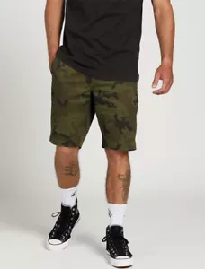 Volcom Vmonty Stretch 22" Mens Camo Shorts Size 28 - NEW w/Tags - MSRP $50 - Picture 1 of 7
