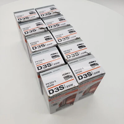 10x LOT | pre-installed Genuine D3S OSRAM 66340 OEM HID Xenon Headlight Bulbs OE - Image 1 of 4