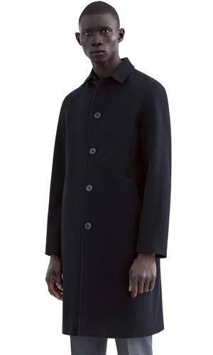 Acne Studios FW15 Cappotto Uomo Lana Marten Nero 46 S Small