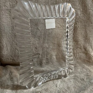 VINTAGE Marquis By WATERFORD Crystal Easton Picture Frame 5X7 Bridal Graduation - Picture 1 of 8