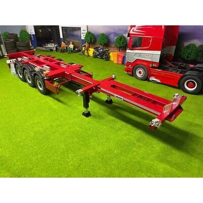FuryBear 3 Axles Frame Trailer for 1/14 Scale Tamiya RC Tractor Truck Model - Image 1 of 4