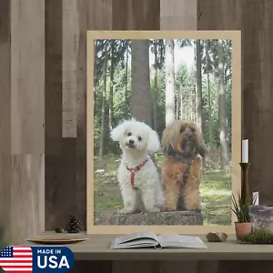 Custom Wood-Framed Dog & Animal Pictures | Personalized Pet Art | Premium Gift - Picture 1 of 5