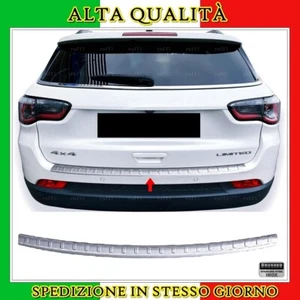 Cromato Protezione Paraurti (Spazzolato) ACCIAIO Per JEEP COMPASS 2016-SU - Imagen 1 de 8