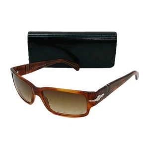 PERSOL ITALY 2832-S 58[]16 THICK DARK TORTOISE GREEN CRYSTAL LENS SUNGLASSES - Picture 1 of 16