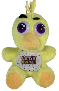 2017 Chica Plush 7" LET’S EAT Yellow Chicken Five Nights at Freddy’s FNAF HTF - Picture 1 of 9