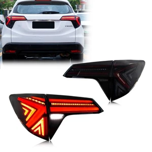 LED Tail Lights for Honda HR-V 2016-2022 Sequential Blinker Rear Lamps Assembly - Picture 1 of 5