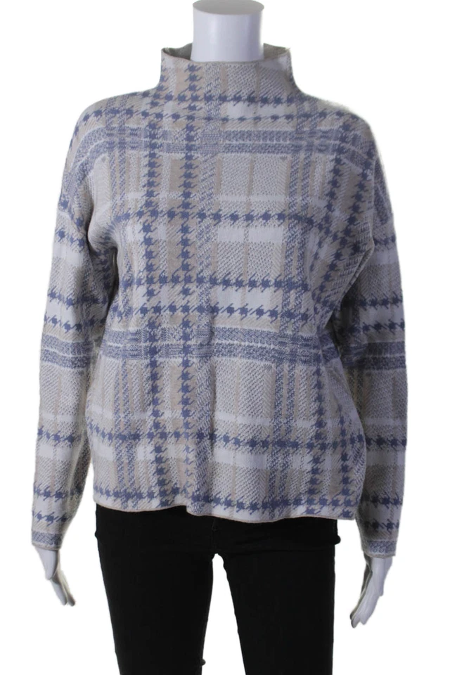 Suéter Rachel Zoe Mujer Geométrico Cuello Simulado Manga Larga Multicolor Talla M Foto 1 de 4