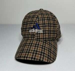 VTG 90's Ultra Rare Adidas Wool Blend Houndstooth Snapback Hat OG Hip Hop EXC.! - Picture 1 of 9