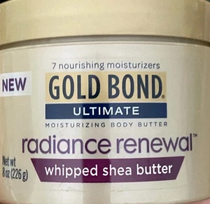 NEW Gold Bond 8oz Ultimate Radiance Renewal Whipped Shea Body Butter SEALED - Picture 1 of 8