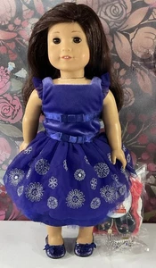 American Girl Doll Jess McConnell  2006 GOTY Snowflake Ball Gown Lot - Picture 1 of 20