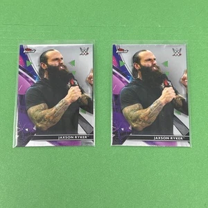 Lotto 2 carte Jaxson Ryker 2021 Topps Finest WWE #14 set base wrestling - Foto 1 di 4