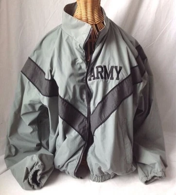 Army Jacket Small Military Uniform Physical Fitness Reflective Vented IPFU Vtg - Image 1 of 4