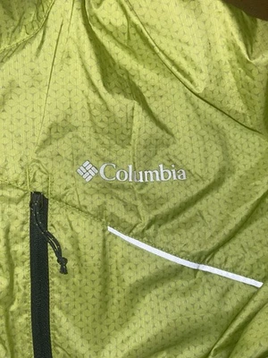 Columbia Mujer Capucha Cremallera Omni Mecha Evap Ligero Chubasquero Amarillo L Foto 1 de 4