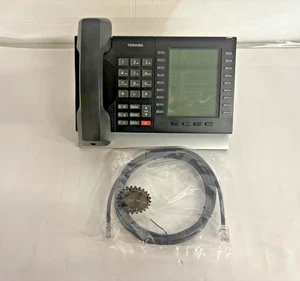 Toshiba DP-5130-SDL 20 Button Display Speakerphone Cleaned Tested New Cords - Picture 1 of 4