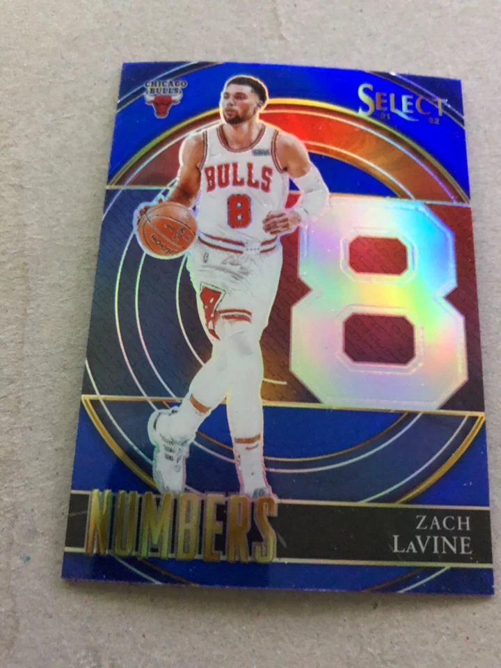 2021-22 Panini Select - Select Numbers Zach LaVine #39 Blue Prizm - Image 1 of 1