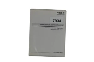 FOR.A FA-310P | User Manual for Time Base Corrector (TBC) - Afbeelding 1 van 1