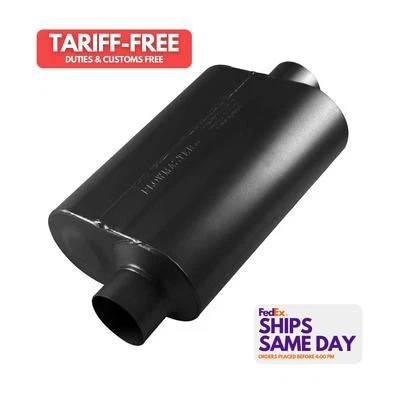 Flowmaster 853046, One Super 40 Series Muffler 3in Offset In/3in Center Performa - Image 1 of 4