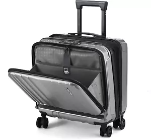 Tydeckare 16" Carry on Luggage with 2 Laptop Compartments, Lightweight Hardshell - Picture 1 of 9